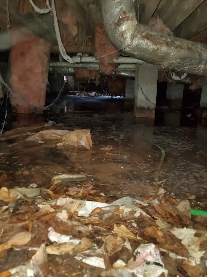 Crawl space flood assessment for Commercial Water Damage Restoration in Goodyear